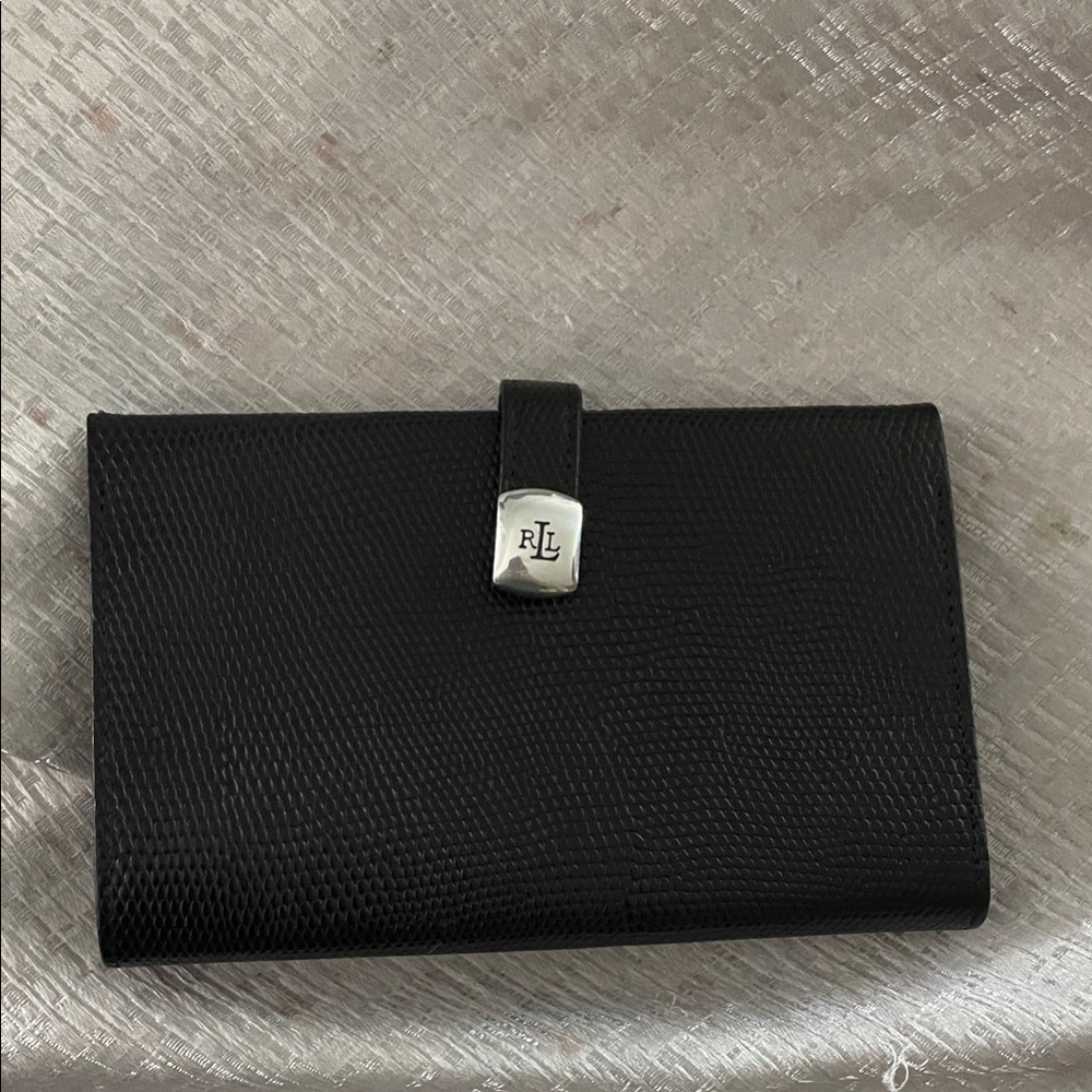Ralph Lauren Textured Black Wallet